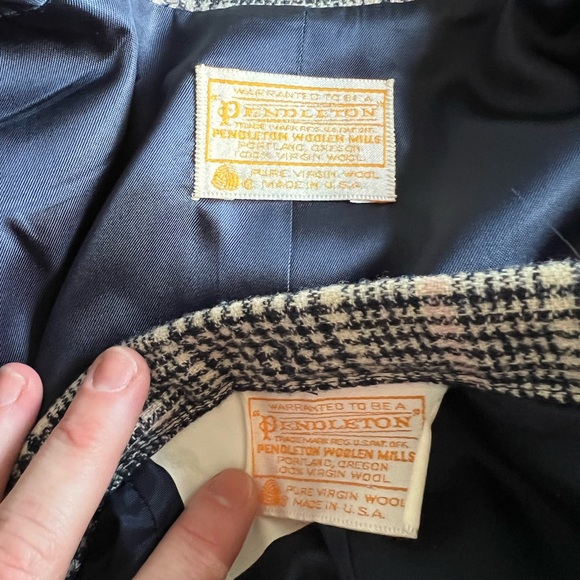 Pendleton wool tweed skirt suit, size 4 - Picture 3 of 3